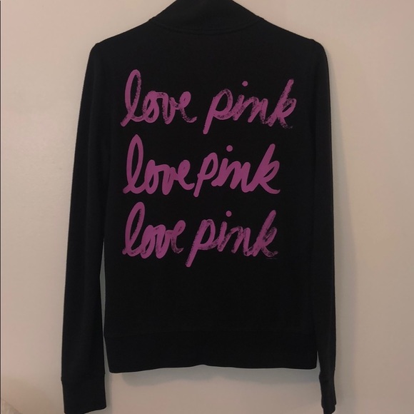 PINK Victoria's Secret Tops - Victoria’s Secret Pink Quarter Zip Sweatshirt